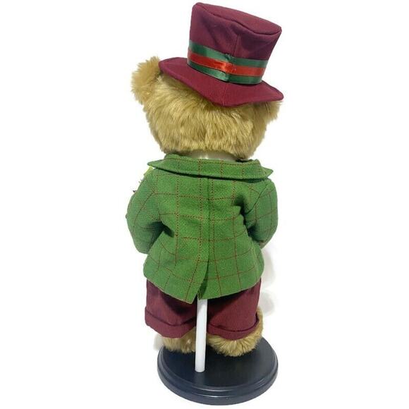Danbury Mint Christmas Bear Santa Gilbert 2020 16 Inches With Stand and Box NEW - Picture 2 of 11